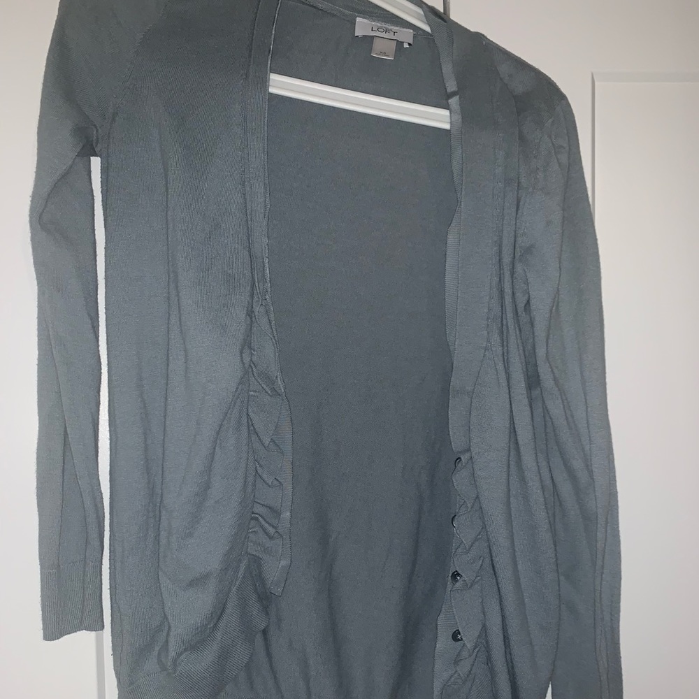 Sage Green Ann Taylor Loft Cardigan